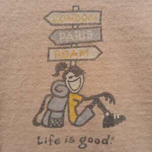 Life Is Good Women's Roaming Jackie Short Sleeve Crusher Tee - MEDIUM